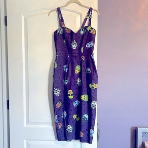 Vixen By Micheline Pitt x Ben Cooper Monster Mask Wiggle Dress SZ Small/XS RARE